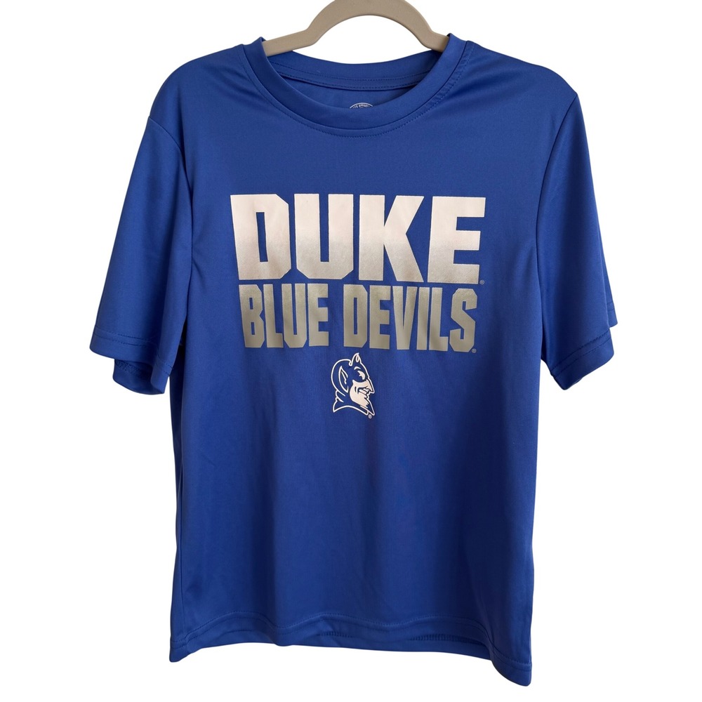 New Duke Blue Devils Rivalry Threads Youth Performance T-Shirt Blue M 8/10 NWT